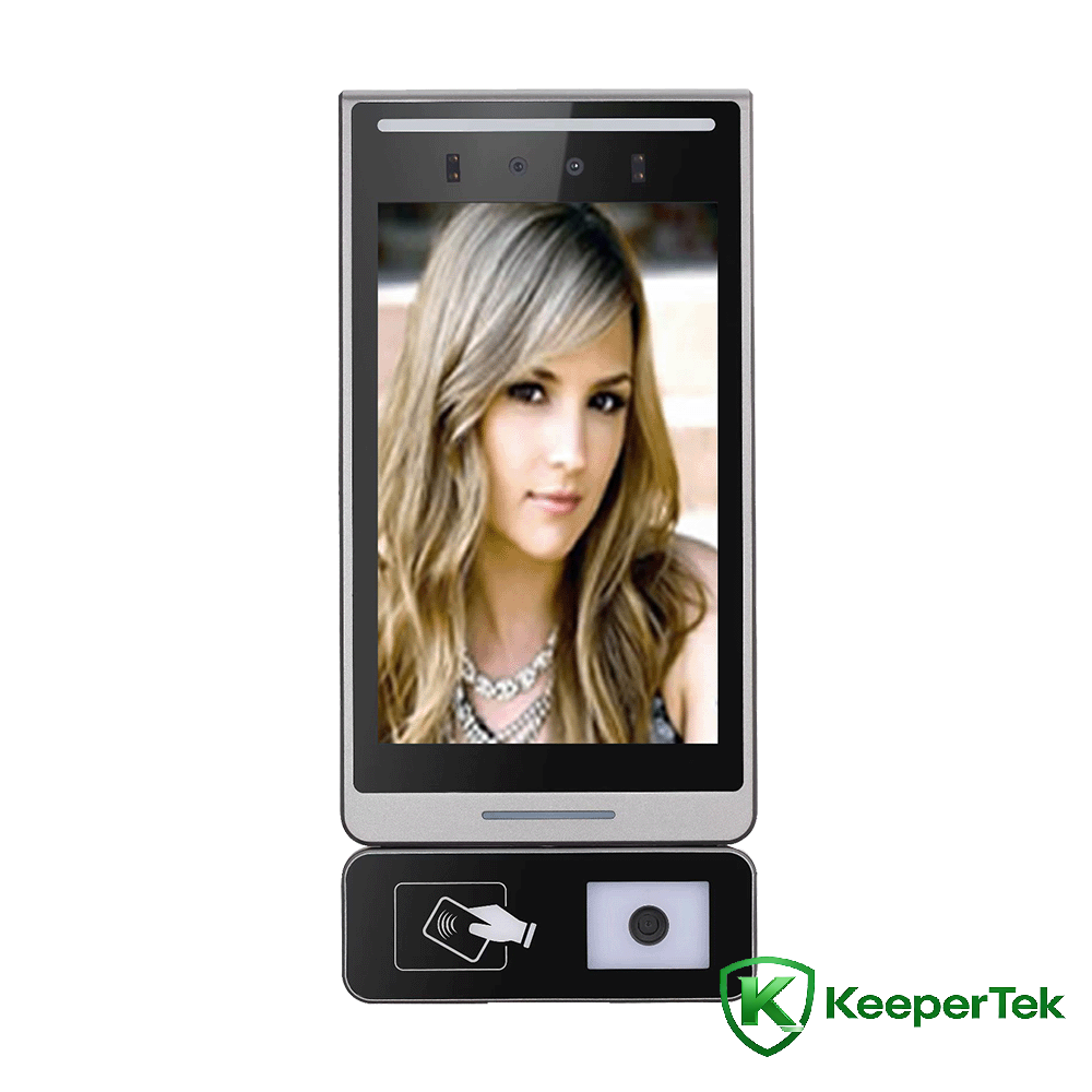 8 انچ چہرہ شناسی QR کوڈ کارڈ سوائپنگ آل ان ون مشین KT-FR015